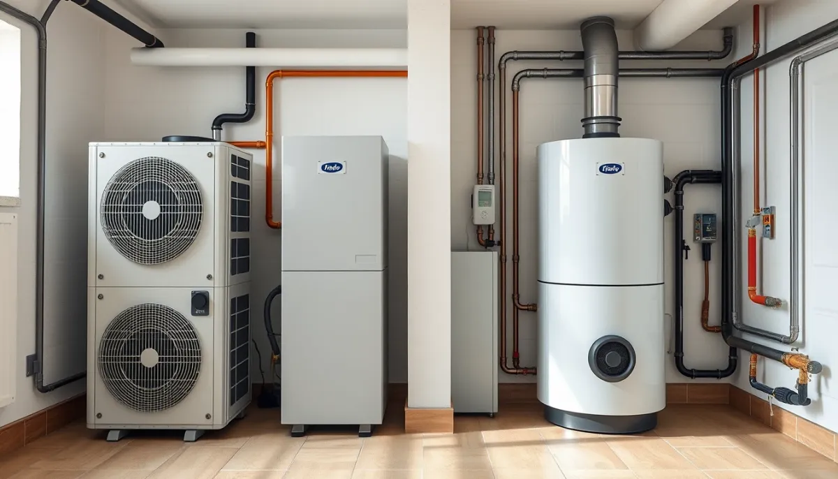 Comparaison entre une pompe à chaleur et une chaudière gaz traditionnelle