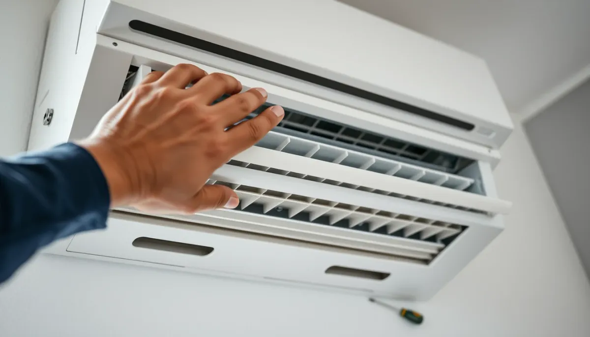 Nettoyage des filtres à air d'une climatisation réversible par un professionnel