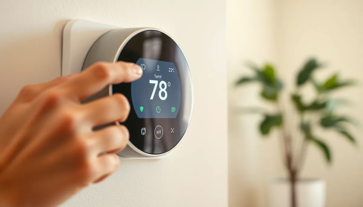 Réglage d'un thermostat intelligent pour pompe à chaleur