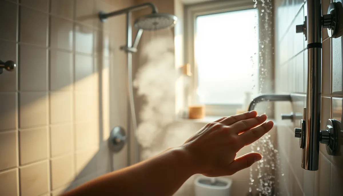 Salle de bain familiale avec douche offrant de l'eau chaude en continu