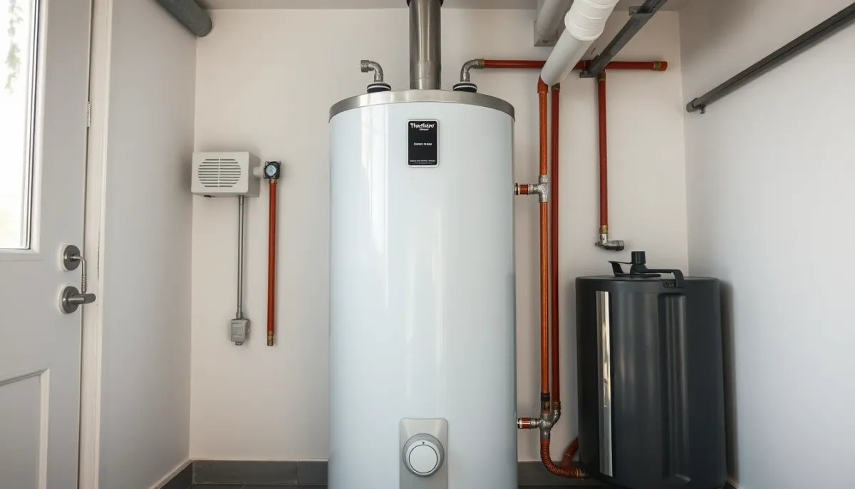Ballon thermodynamique entretenu dans un local propre et dégagé