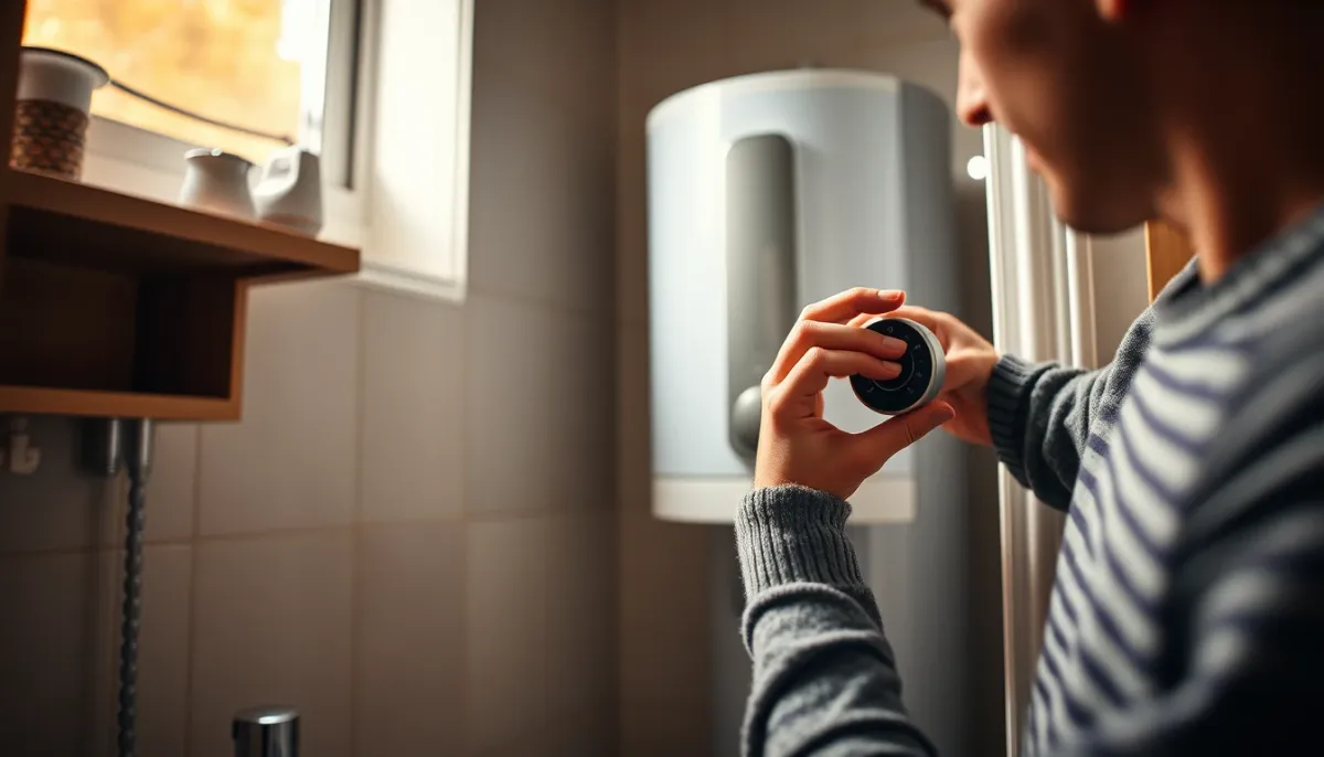Chauffe-eau thermodynamique dans une salle de bain familiale