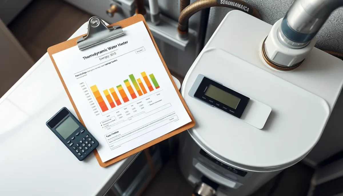 Comparaison technique entre un chauffe-eau électrique et un thermodynamique avec documents et calculatrice